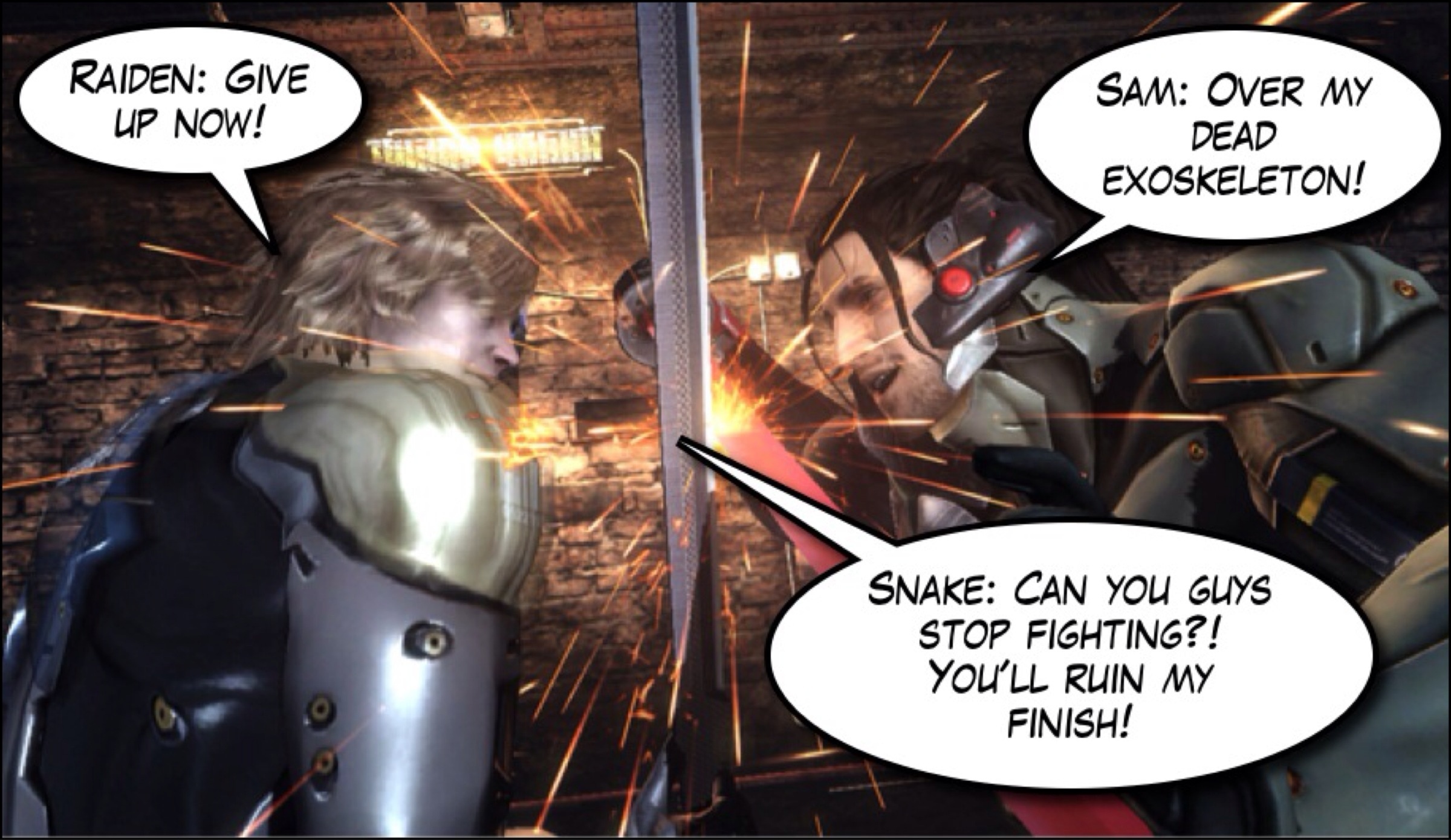 Metal Gear Rising: Soul Snake Wooden Sword English Translation